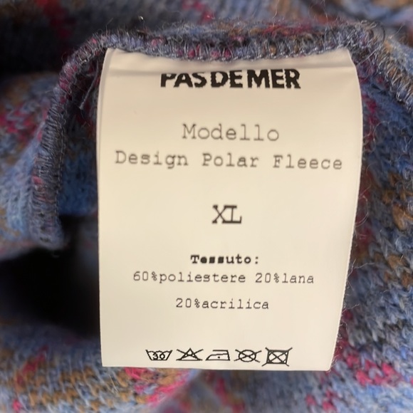 New Men’s Pas De Mer Patterned Fleece Hoodie Sweatshirt!!🔥🔥🔥 - Picture 14 of 14
